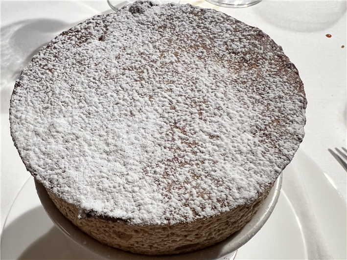 Christmas pudding souffle